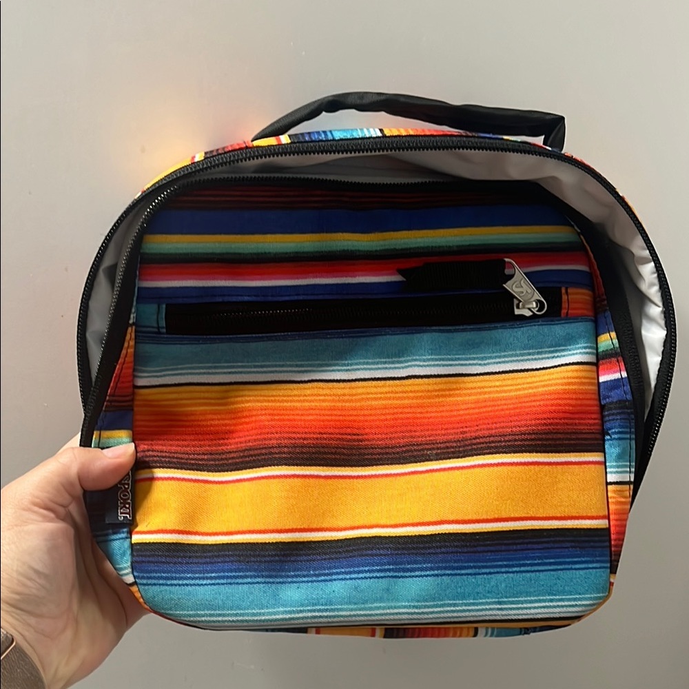 Colorful Striped Women’s Lunch Bag - Unbranded